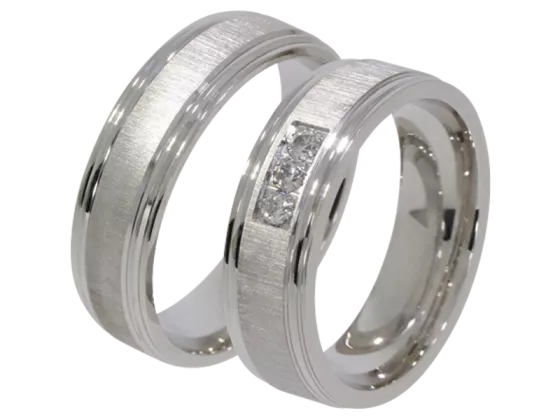 Rosi - a pair of rings (silver)